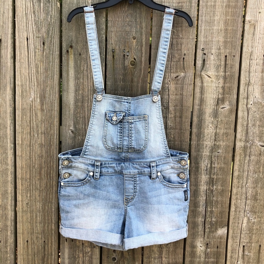 Silver jeans overalls